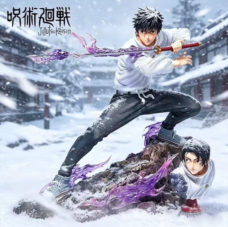 Jujutsu Kaisen Yuta Okkotsu Figure 21cm Cursed Katana Purple Energy JJK Statue Jujutsu Kaisen Yuta Okkotsu Figure 21cm Cursed Katana Purple Energy JJK Statue
