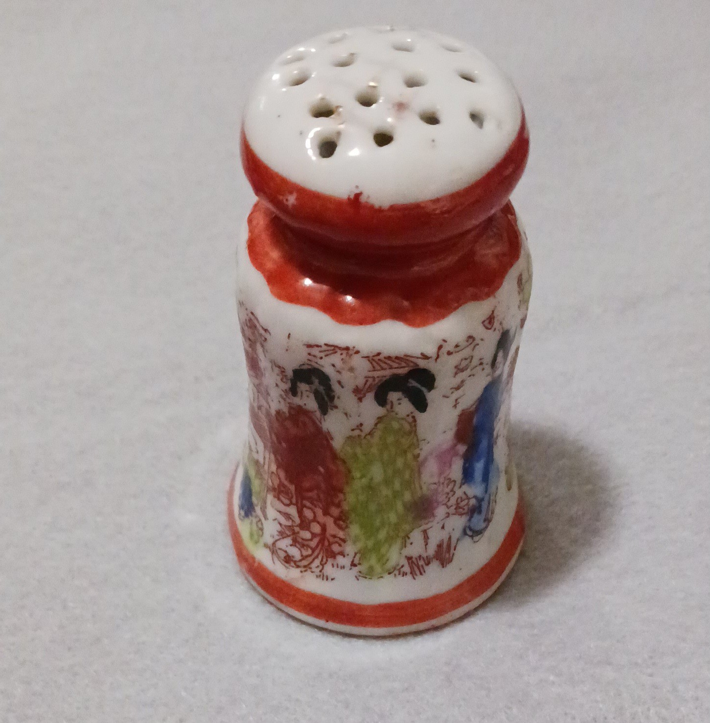 Antique Vintage Single Salt/Pepper Shaker-Geisha-John Bremond Coffee Austin TX Antique Vintage Single Salt/Pepper Shaker-Geisha-John Bremond Coffee Austin TX
