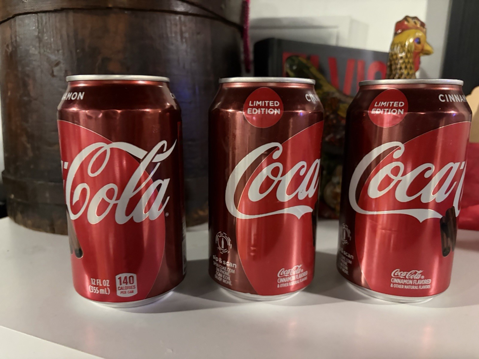 Cinnamon Coke Coca Cola Soda 3 Can Lot Based On Original Recipe New Sealed Cinnamon Coke Coca Cola Soda 3 Can Lot Based On Original Recipe New Sealed