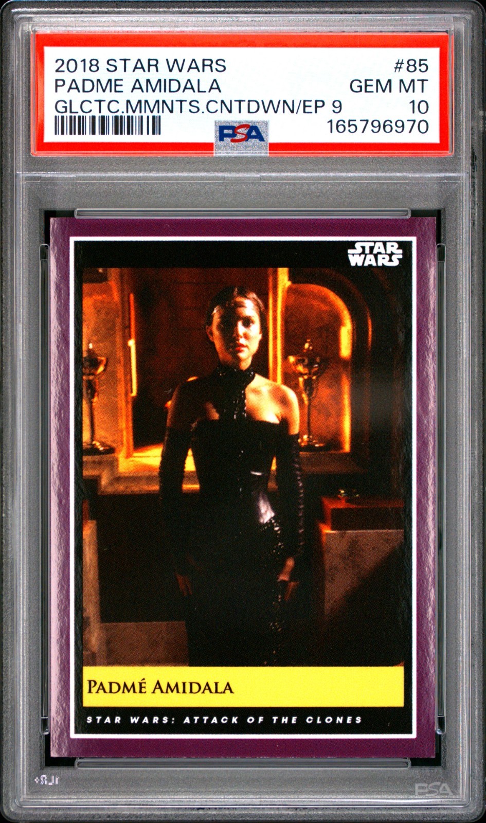 2018 TOPPS STAR WARS GALACTIC MOMENTS COUNTDOWN 85 PADME AMIDALA PSA 10 POP 2 2018 TOPPS STAR WARS GALACTIC MOMENTS COUNTDOWN 85 PADME AMIDALA PSA 10 POP 2