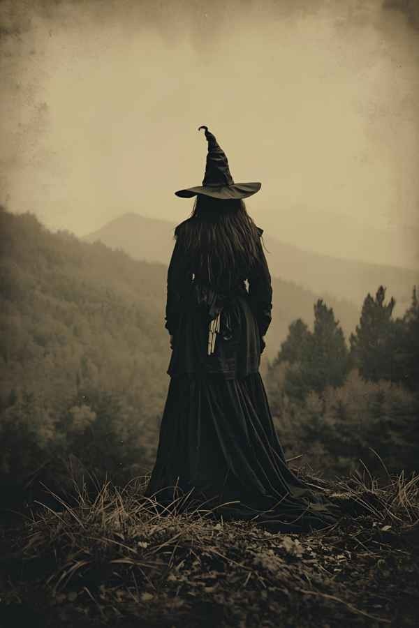 Vintage Appalachian Mountain Witch Photo Dark Folklore Gothic Woman Print 4x6 Vintage Appalachian Mountain Witch Photo Dark Folklore Gothic Woman Print 4x6