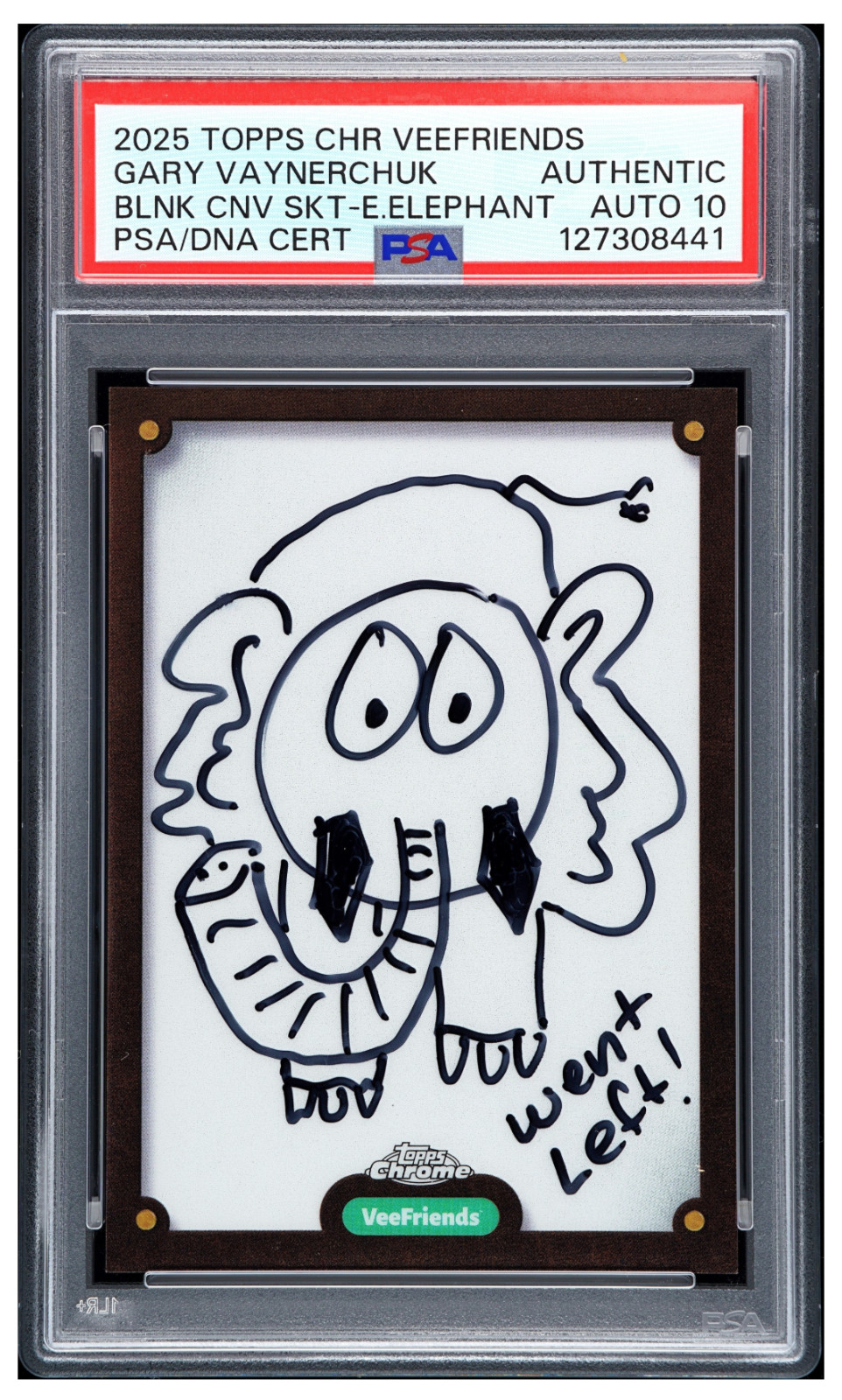 2025 Topps Chrome Veefriends Canvas Sketch - Empathy Elephant - GaryVee Auto 2025 Topps Chrome Veefriends Canvas Sketch - Empathy Elephant - GaryVee Auto
