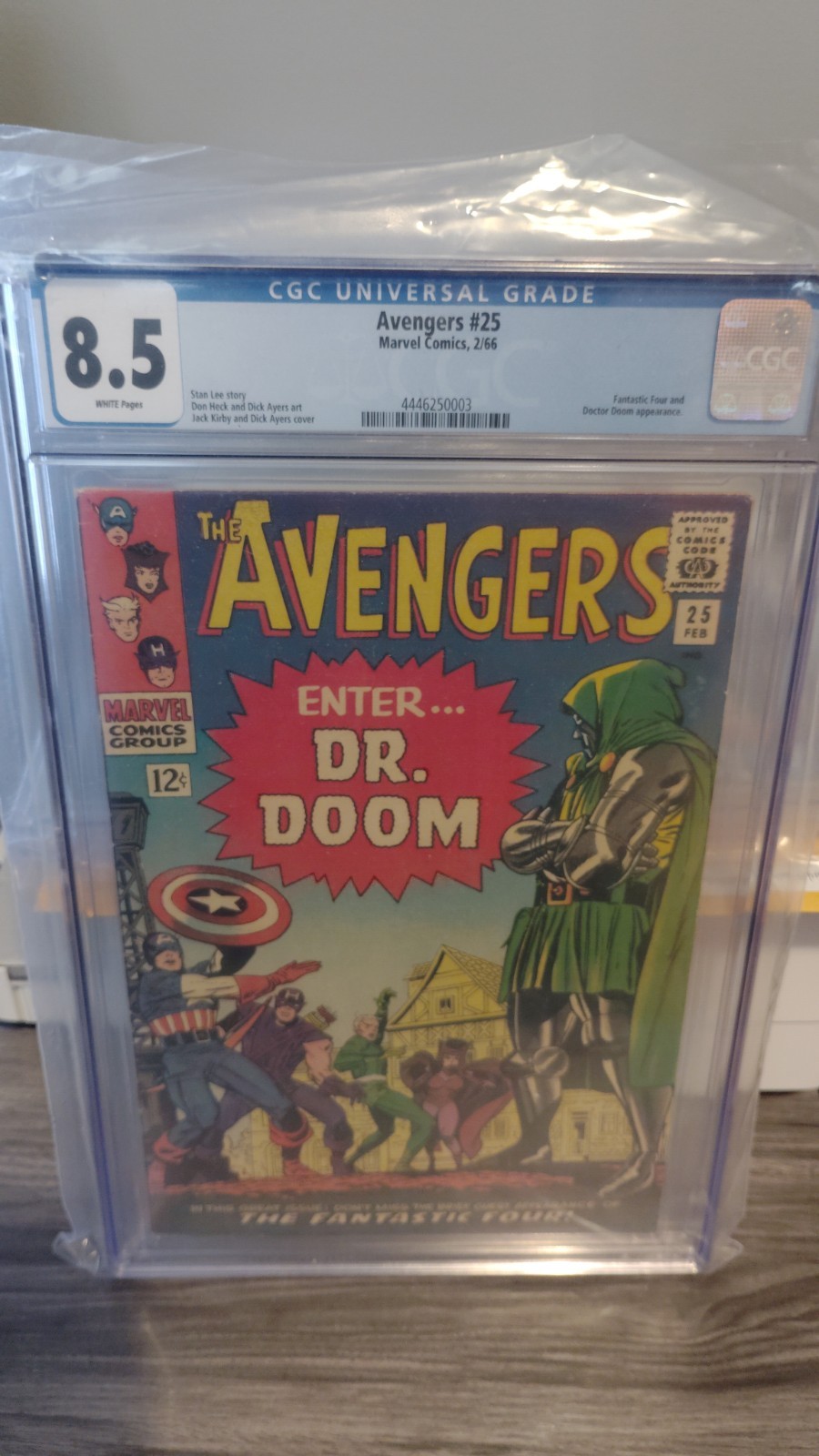 The Avengers #25 cgc 8.5 1966 White Pages Marvel Comics Dr. Doom Appearance *S12 The Avengers #25 cgc 8.5 1966 White Pages Marvel Comics Dr. Doom Appearance *S12