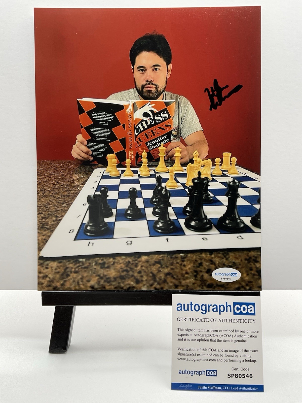 Hikaru Nakamura signed 8x10 Chess signed 8x10 Chess Grandmaster autographed ACOA