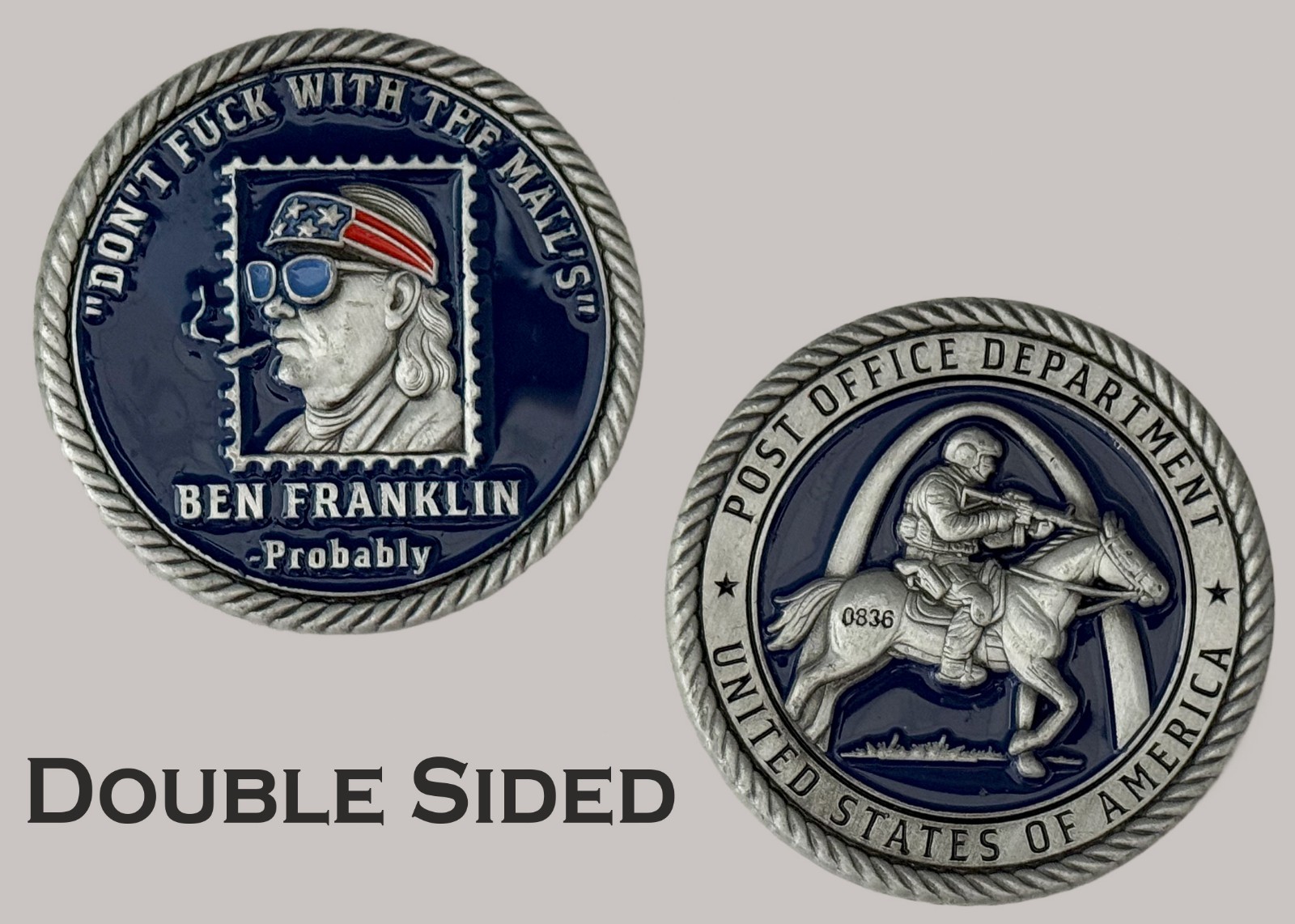 Ben Franklin Post Office Department United States Challenge Coin J#34 Ben Franklin Post Office Department United States Challenge Coin J#34