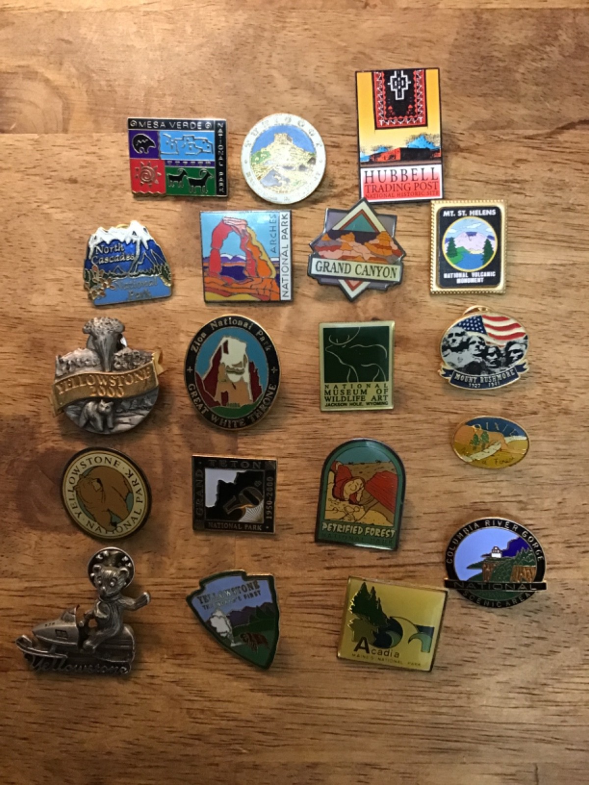 Bundle of 19 National Park collectible lapel pins Bundle of 19 National Park collectible lapel pins