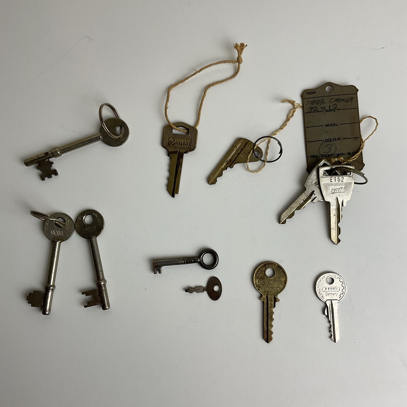 11X Old vintage Keys job Lot Union, Silca, S&S, Squire, Sofi, Abus Mixed Keys 11X Old vintage Keys job Lot Union, Silca, S&S, Squire, Sofi, Abus Mixed Keys