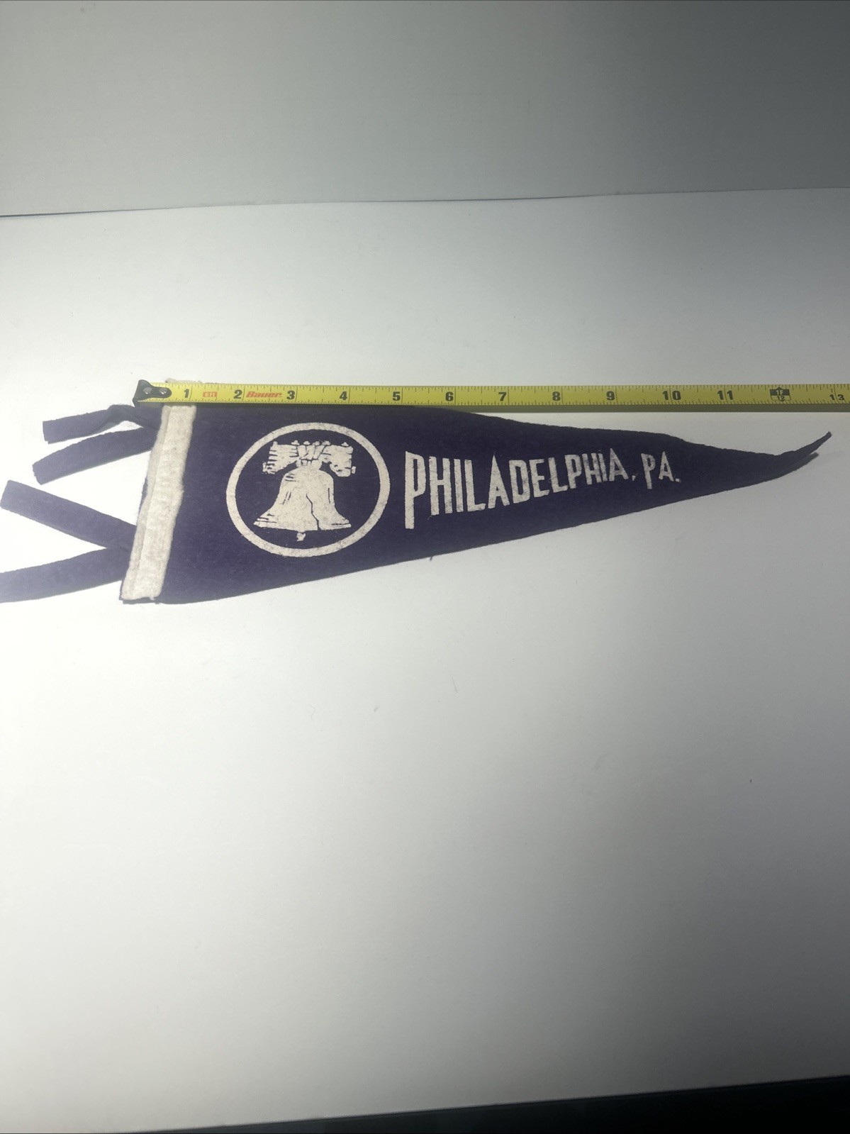 VTG Philadelphia PA Liberty Bell SOUVENIR Pennant Banner - 12” VTG Philadelphia PA Liberty Bell SOUVENIR Pennant Banner - 12”