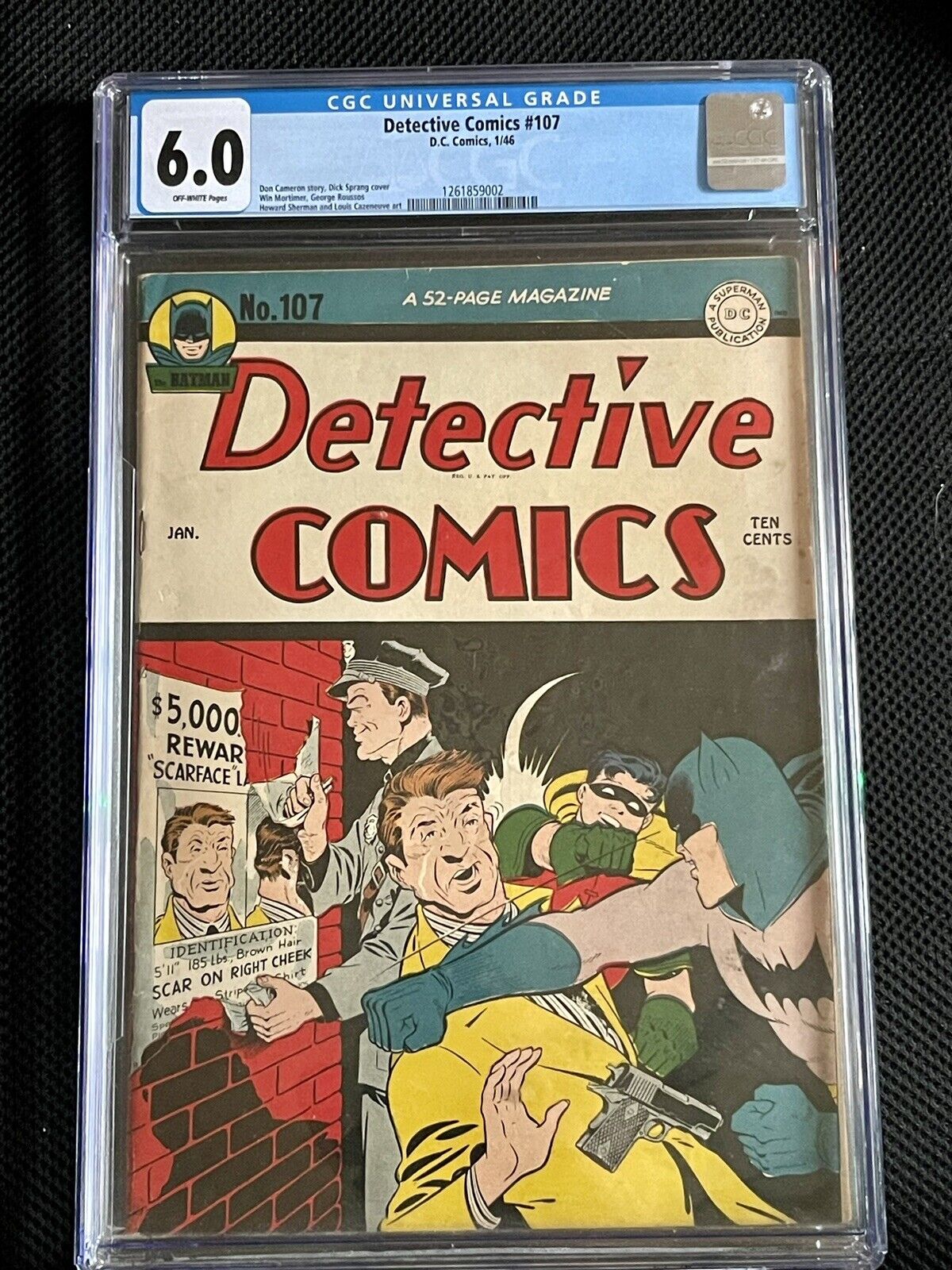 Dectective Comics 107 CGC 6.0