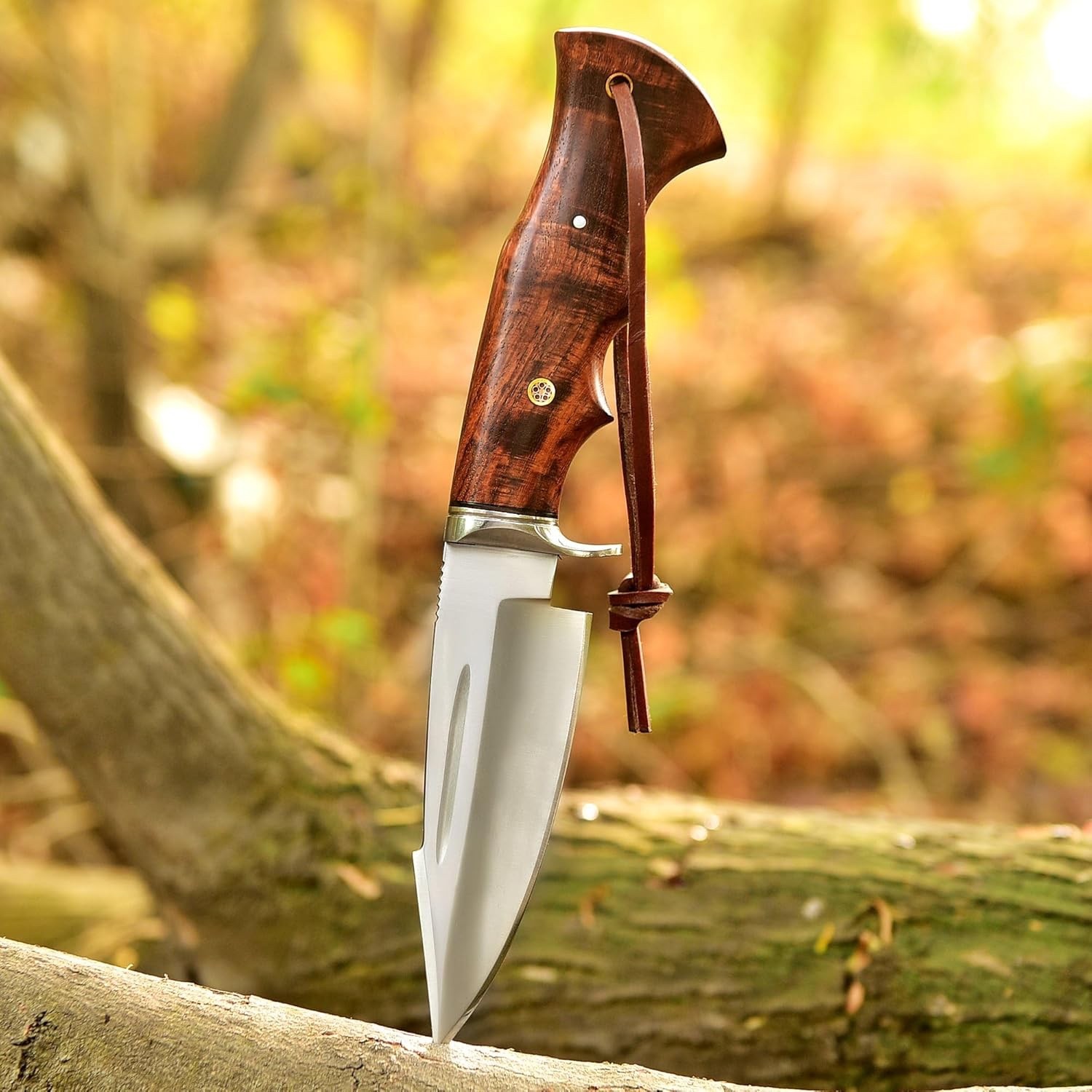 Custom Handmade D2 Steel 10 Inches Hunting Knife, Bushcraft knife camping knife