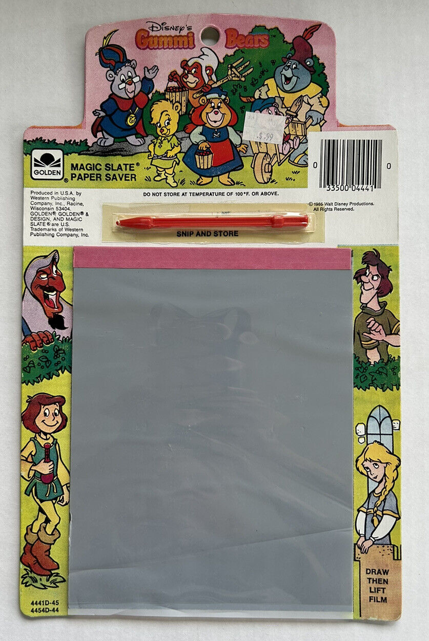 Vintage Disney’s Gummi Bears Magic Slate 1985