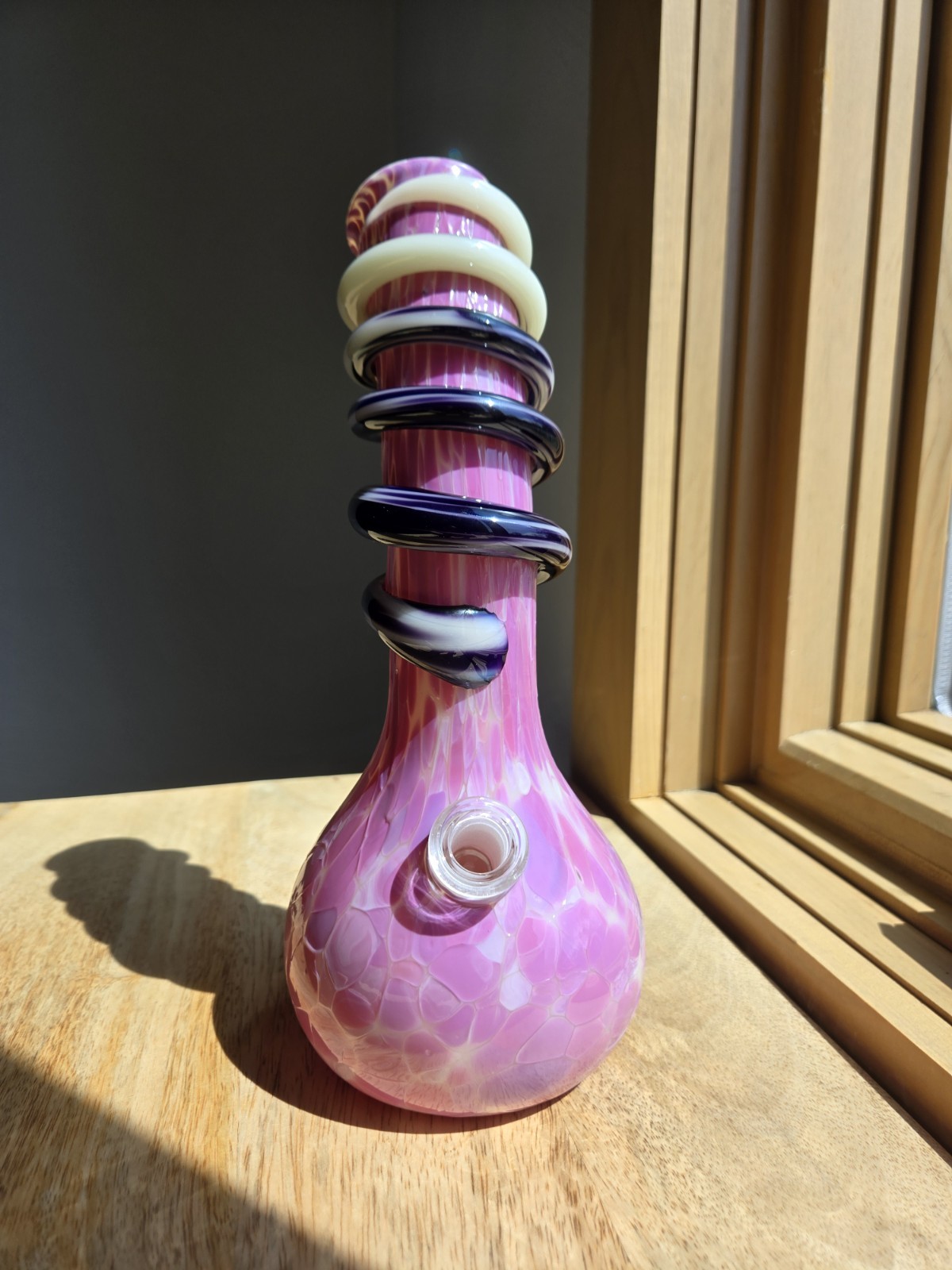 Special K 10 Inch Pink Wrapped Bubble Bong With Kickback Special K 10 Inch Pink Wrapped Bubble Bong With Kickback