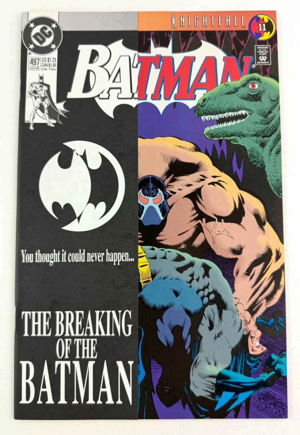 Batman #497 DC Comics The Breaking of Batman Knightfall Part 11 1993 Batman #497 DC Comics The Breaking of Batman Knightfall Part 11 1993