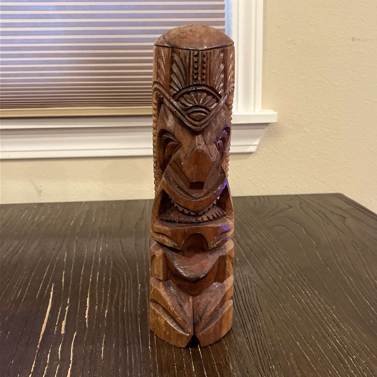 Vtg Hand Carved Wood Tiki God Totem Statue Tonga Bar Art 10\ Vtg Hand Carved Wood Tiki God Totem Statue Tonga Bar Art 10\