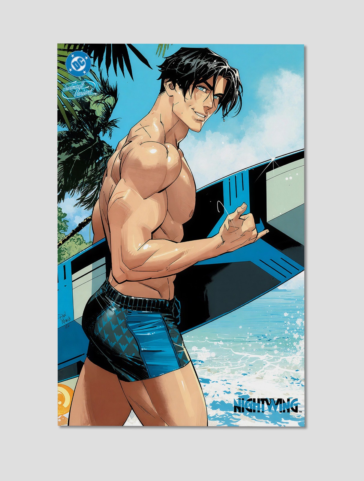 Nightwing #140 Dan Mora Swimsuit Variant Premium Print Poster 11x17 DC Wall Art Nightwing #140 Dan Mora Swimsuit Variant Premium Print Poster 11x17 DC Wall Art