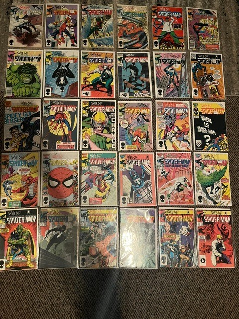 Complete Web of Spider-Man #1-30 lot run from Marvel Comics. Complete Web of Spider-Man #1-30 lot run from Marvel Comics.
