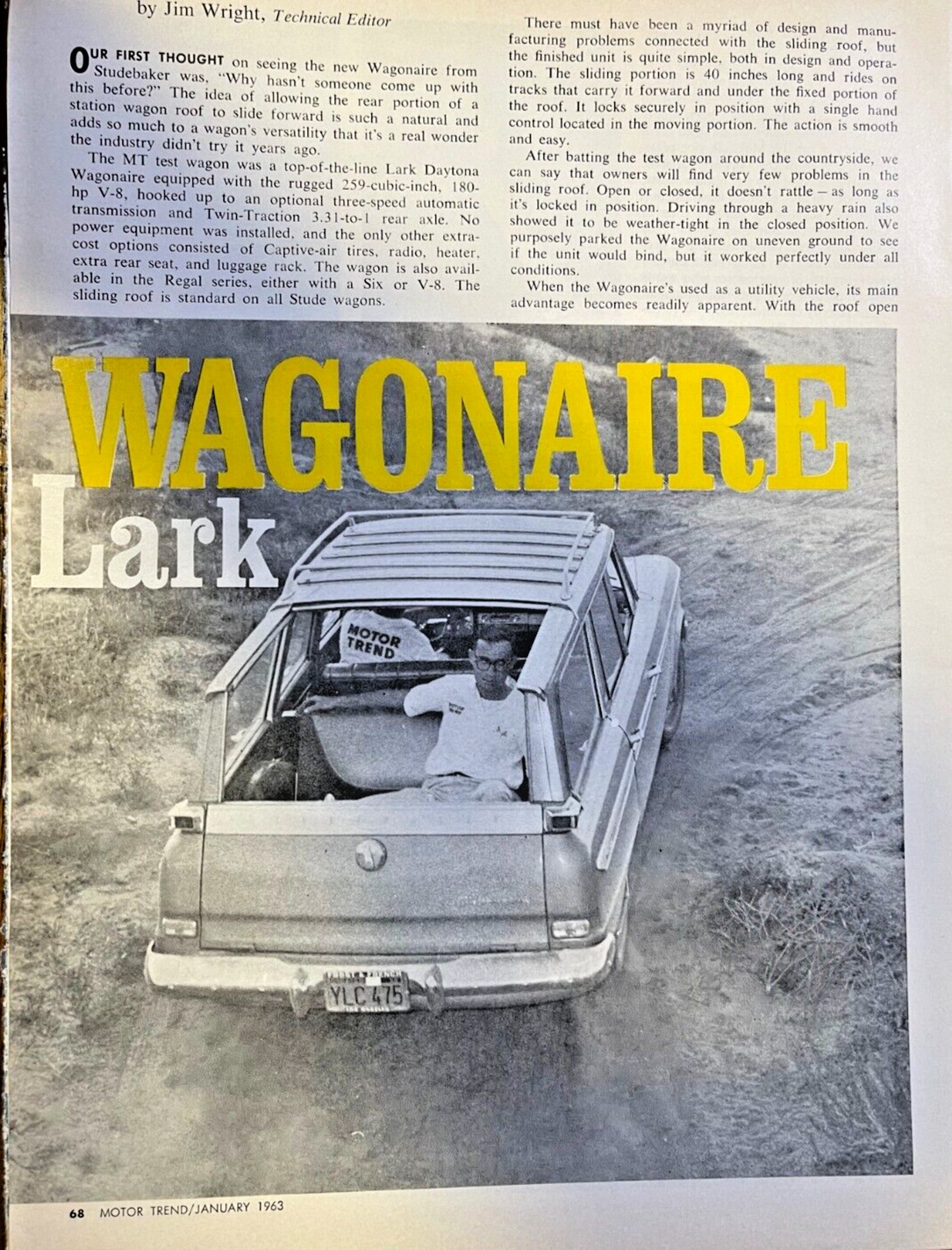 1963 Road Test Stdebaker Lark Daytona Wagonaire 1963 Road Test Stdebaker Lark Daytona Wagonaire