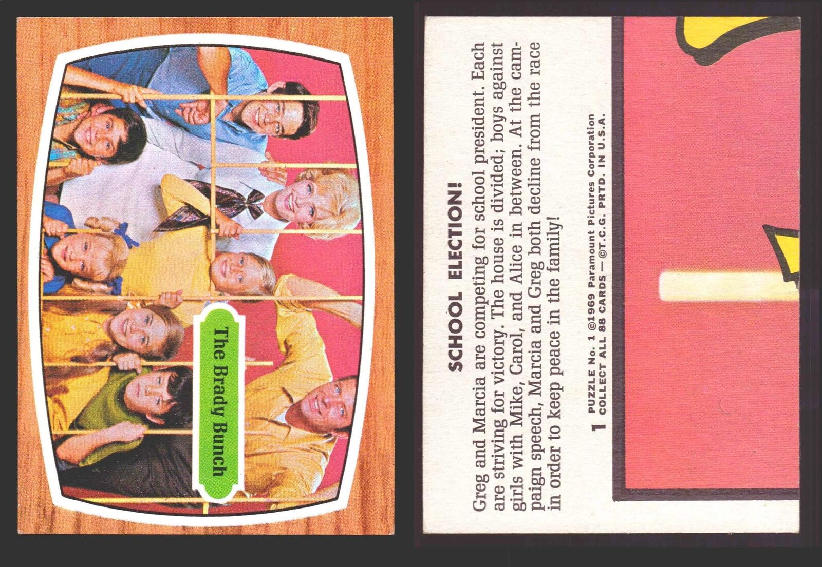 1971 The Brady Bunch Topps Vintage Trading Card You Pick Singles #1-#88