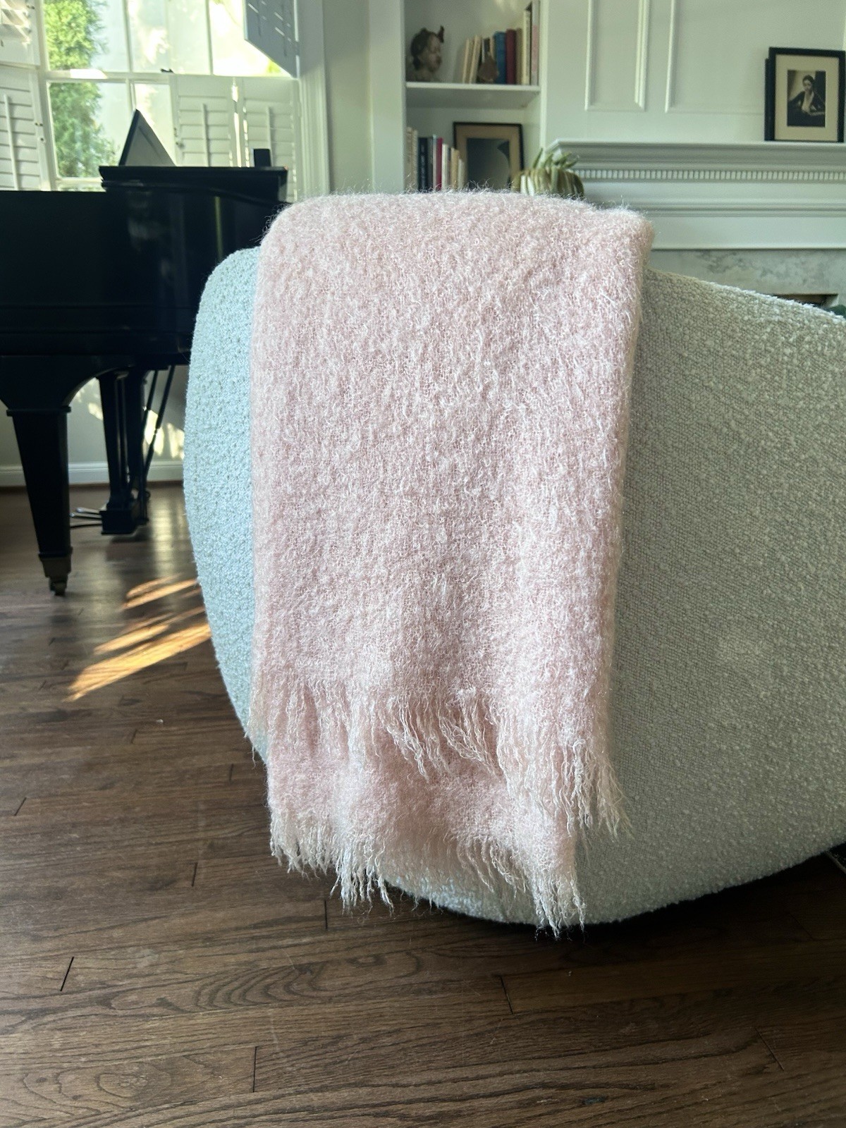 Vintage Glen Cree Mohair Blanket Throw Pink Scotland 47x67 Vintage Glen Cree Mohair Blanket Throw Pink Scotland 47x67