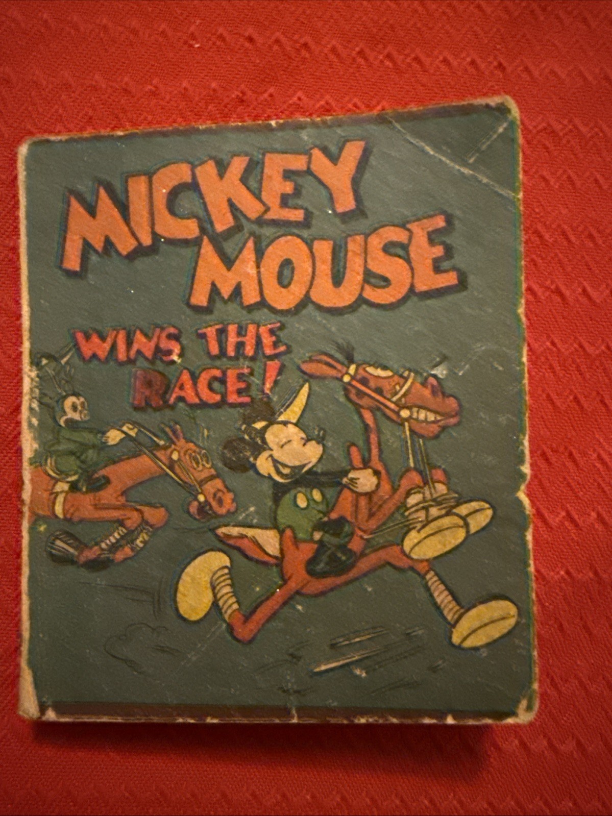 Vintage 1934 Walt Disney Mickey Mouse Wins the Race Whitman Wee Little Book Vintage 1934 Walt Disney Mickey Mouse Wins the Race Whitman Wee Little Book