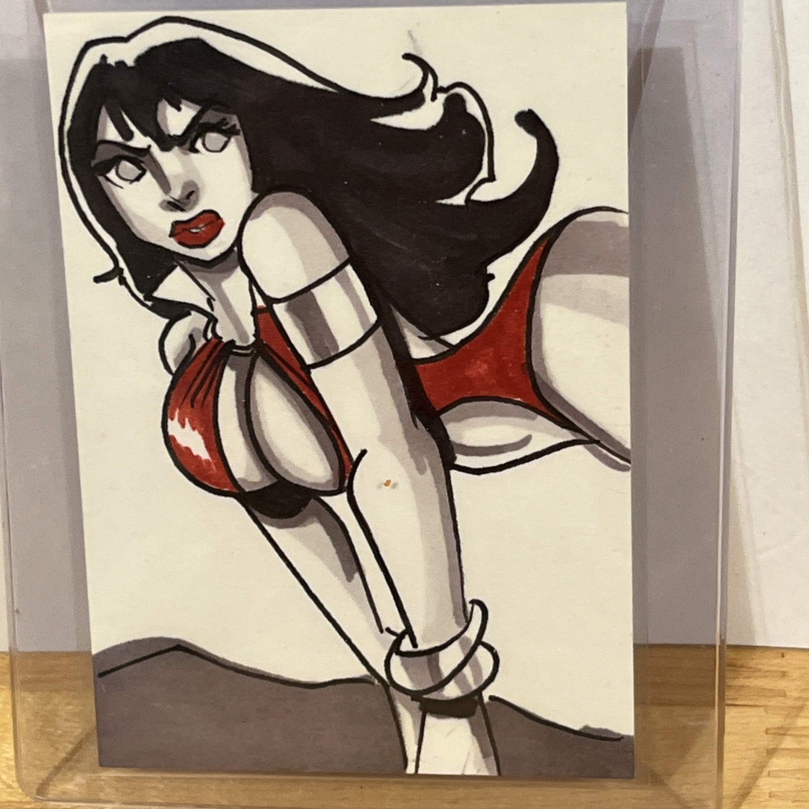 VAMPIRELLA 2011 Breygent Full Color sketch card 1/1 MICHAEL DURON LOCODUCK 292 VAMPIRELLA 2011 Breygent Full Color sketch card 1/1 MICHAEL DURON LOCODUCK 292