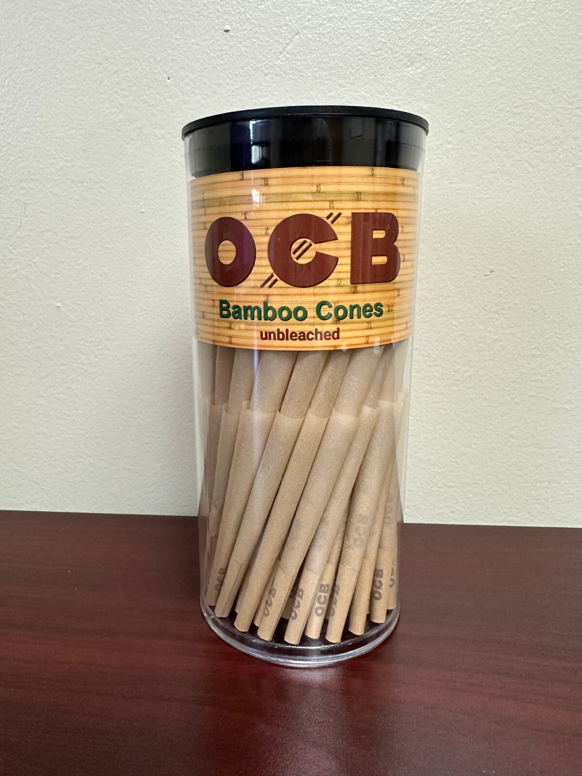 OCB BAMBOO Unbleached 1 1/4 Cone 150 Pack Cones w/Free Tube OCB BAMBOO Unbleached 1 1/4 Cone 150 Pack Cones w/Free Tube