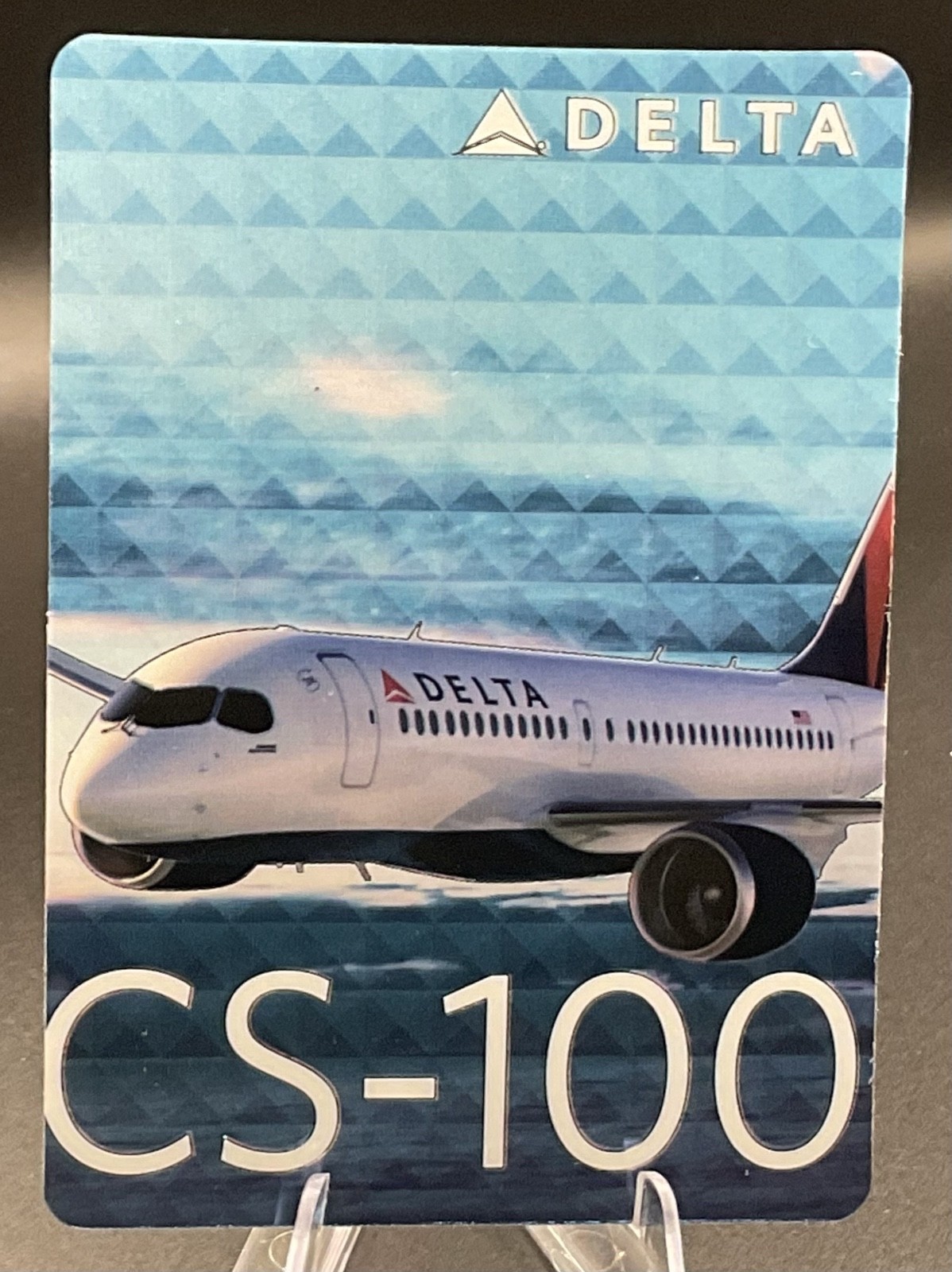 DELTA AIR LINES PILOT TRADING CARD 51 BOMBARDIER CS-100 CARD 2016 RARE DELTA AIR LINES PILOT TRADING CARD 51 BOMBARDIER CS-100 CARD 2016 RARE