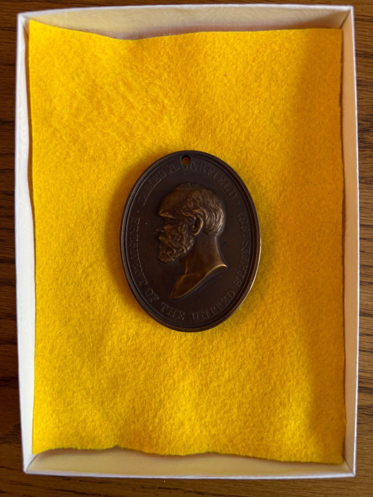 1881 Bronze James A. Garfield Indian Peace Medal