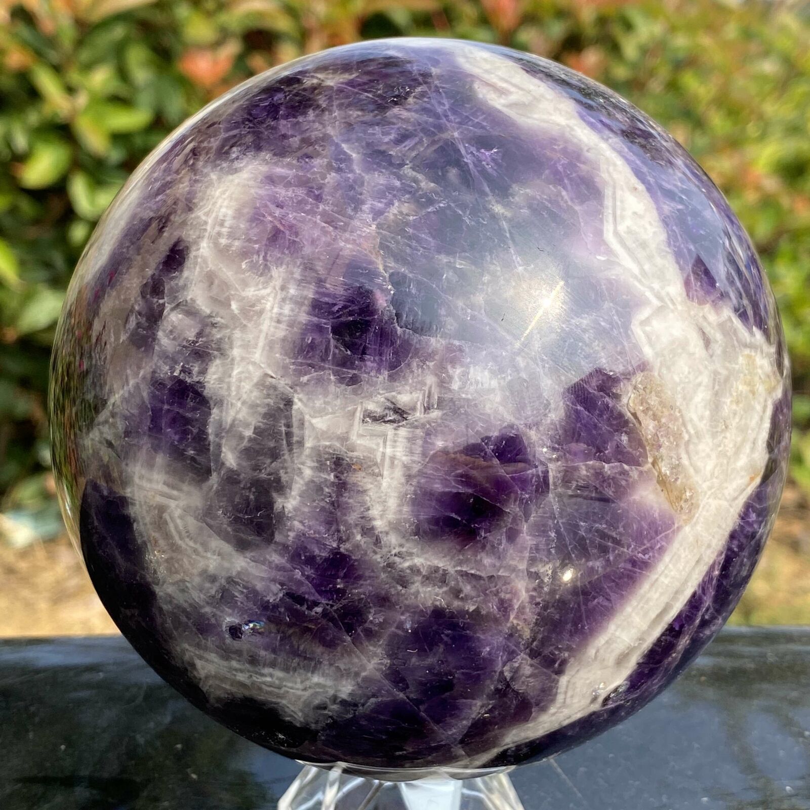 2195g Rare High Quality Purple Dream Amethyst Quartz Crystal Sphere Healing Ball
