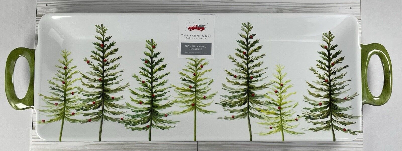 Rachel Ashwell Trees Serving Tray w/Handles Farmhouse Country Forest 18 Rachel Ashwell Trees Serving Tray w/Handles Farmhouse Country Forest 18