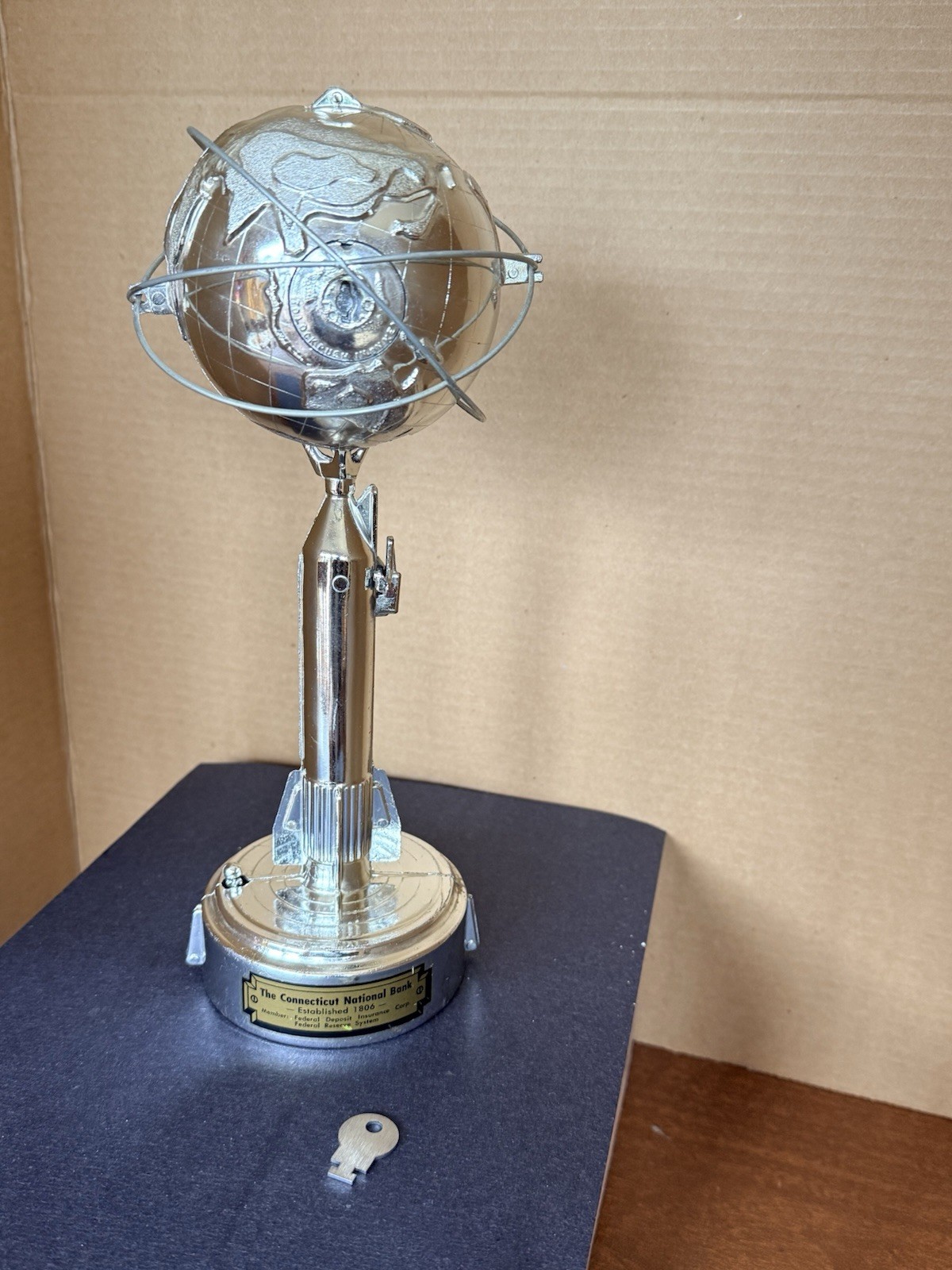 Vintage 1964-1965 New York World\'s Fair Rocket Mechanical Bank Space Exploration Vintage 1964-1965 New York World\'s Fair Rocket Mechanical Bank Space Exploration