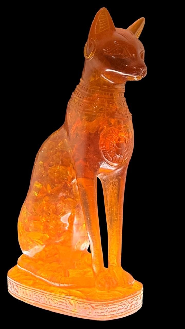 RARE ANCIENT EGYPTIAN ANTIQUE Statue Goddess Bastet Cat for Amber Stone Egypt BC RARE ANCIENT EGYPTIAN ANTIQUE Statue Goddess Bastet Cat for Amber Stone Egypt BC