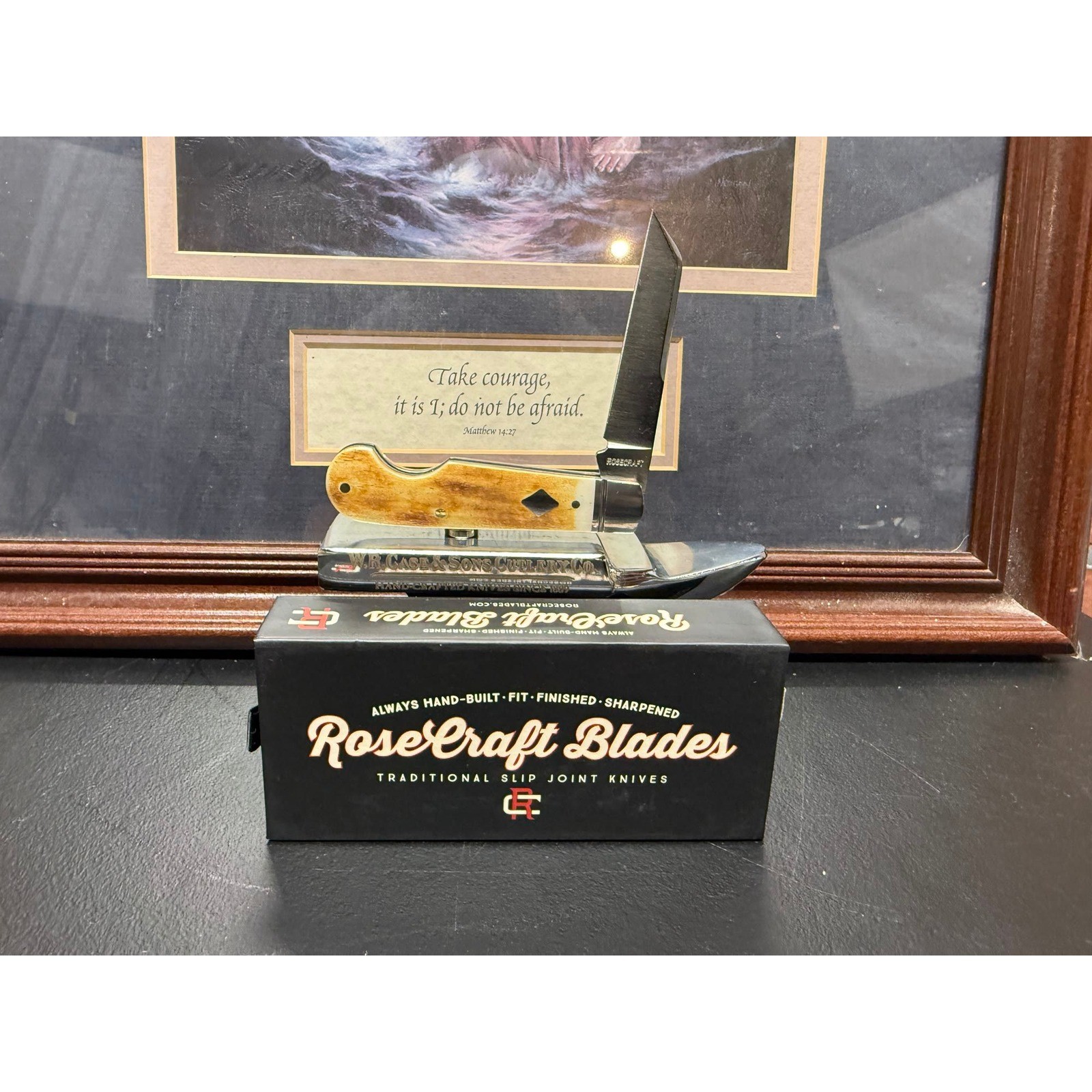 RoseCraft Blades Elk River Easy Open RCT027-TWB D2 Knife NEW RoseCraft Blades Elk River Easy Open RCT027-TWB D2 Knife NEW