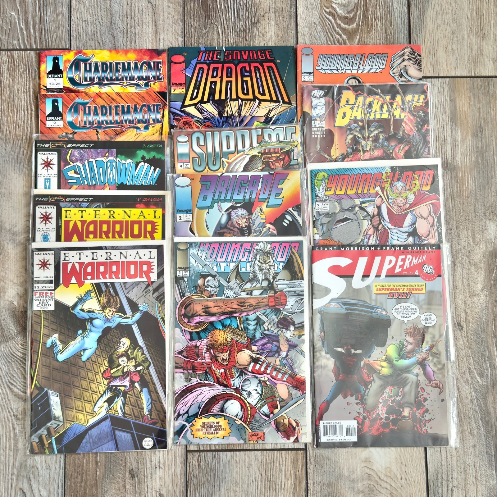 Comic Bundle Mixed Lot Superman Youngblood Eternal Warrior Shadowman & More Comic Bundle Mixed Lot Superman Youngblood Eternal Warrior Shadowman & More