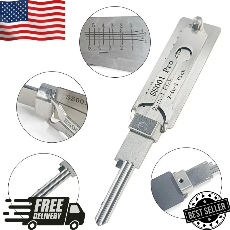2-in-1 Stainless Steel Master Key Decoder Master Key Decoder S001 PRO 2-in-1 Stainless Steel Master Key Decoder Master Key Decoder S001 PRO