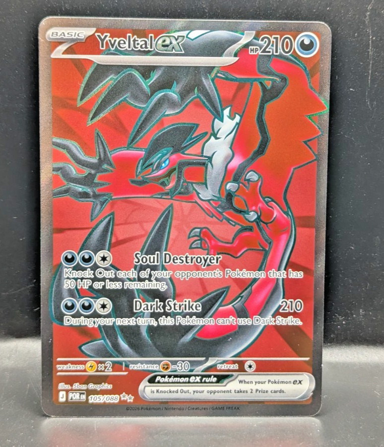 Yveltal 105/088- Pokemon Perfect Order - Ultra Rare Full Art Card NM Yveltal 105/088- Pokemon Perfect Order - Ultra Rare Full Art Card NM