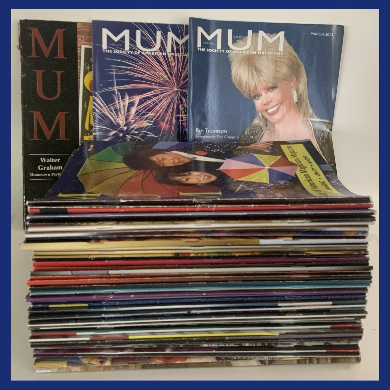 MUM Magazine Lot Of 45 Magazines - The Society Of American Magicians 2007-2013