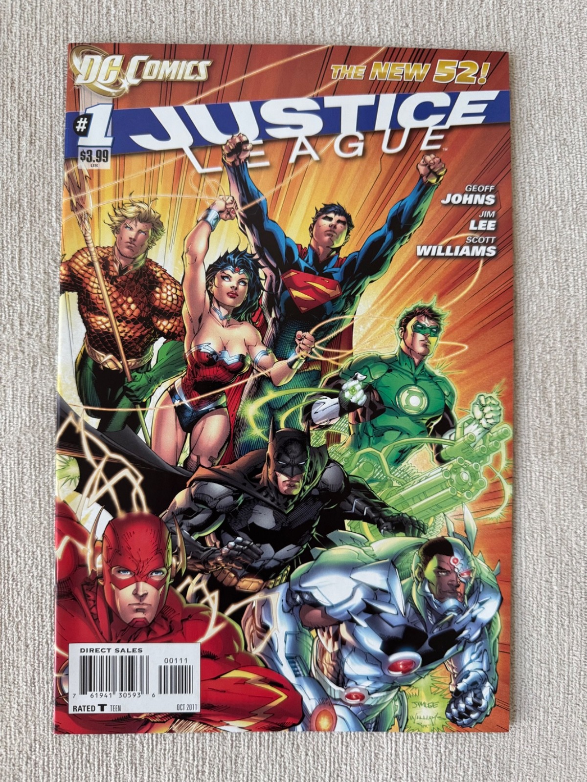 DC Comics (2011) JUSTICE LEAGUE #1 NEW 52 NM DC Comics (2011) JUSTICE LEAGUE #1 NEW 52 NM