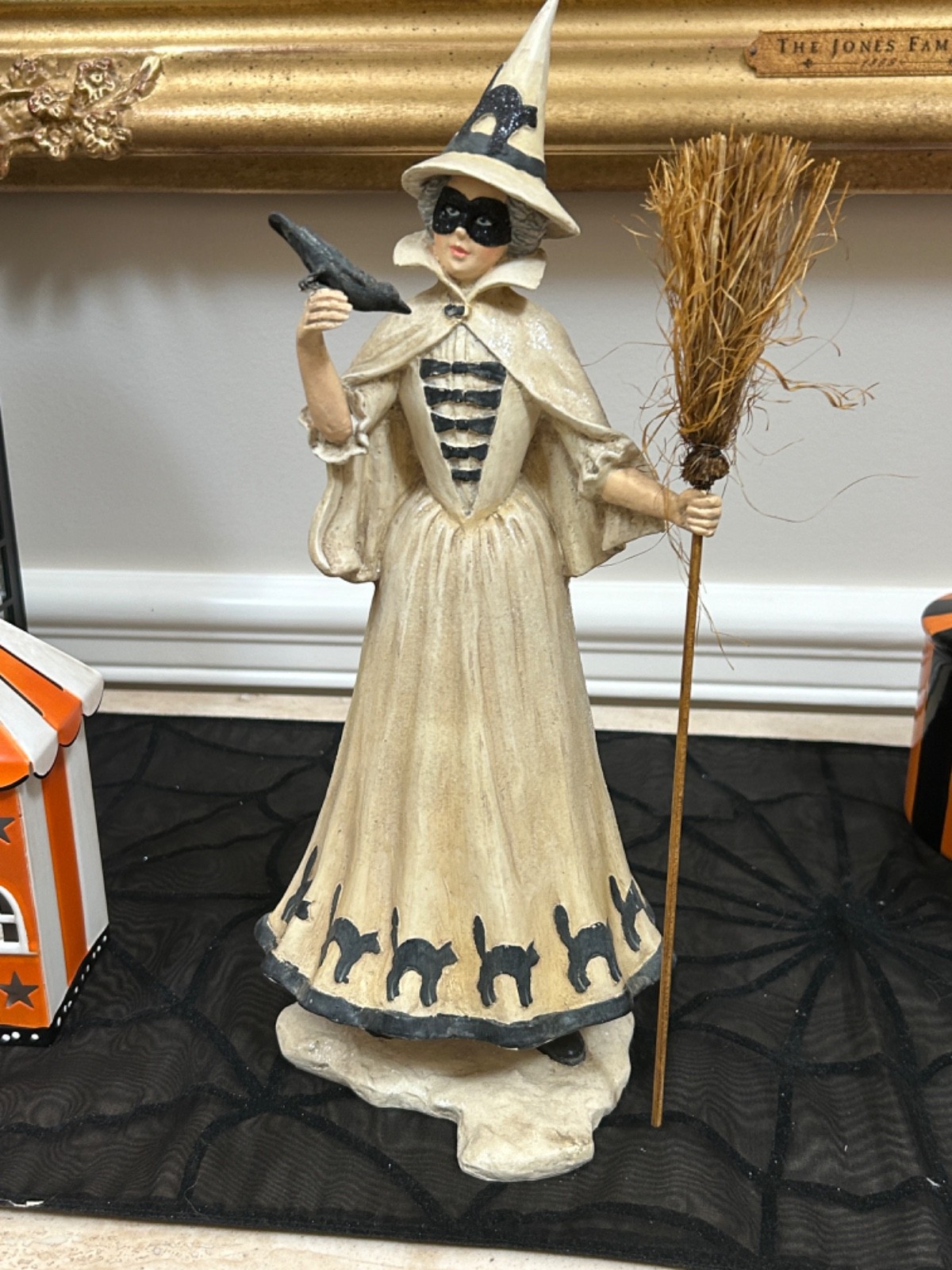 Bethany Lowe The Good Witch & Bird White Halloween Collectible 18 Bethany Lowe The Good Witch & Bird White Halloween Collectible 18