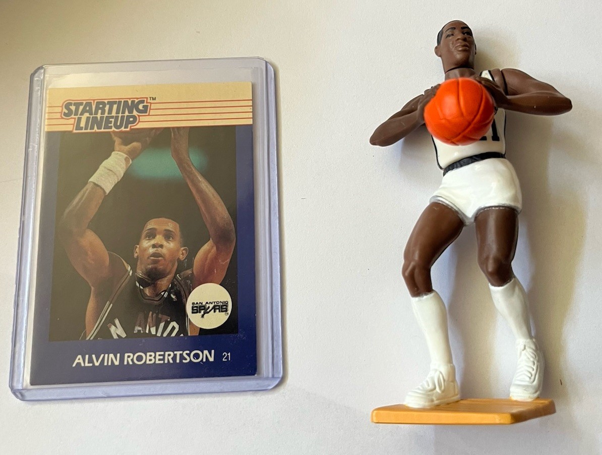 1988 Kenner Starting Lineup-Alvin Robertson Figure w/Card-SA SPURS-Loose RARE 1988 Kenner Starting Lineup-Alvin Robertson Figure w/Card-SA SPURS-Loose RARE