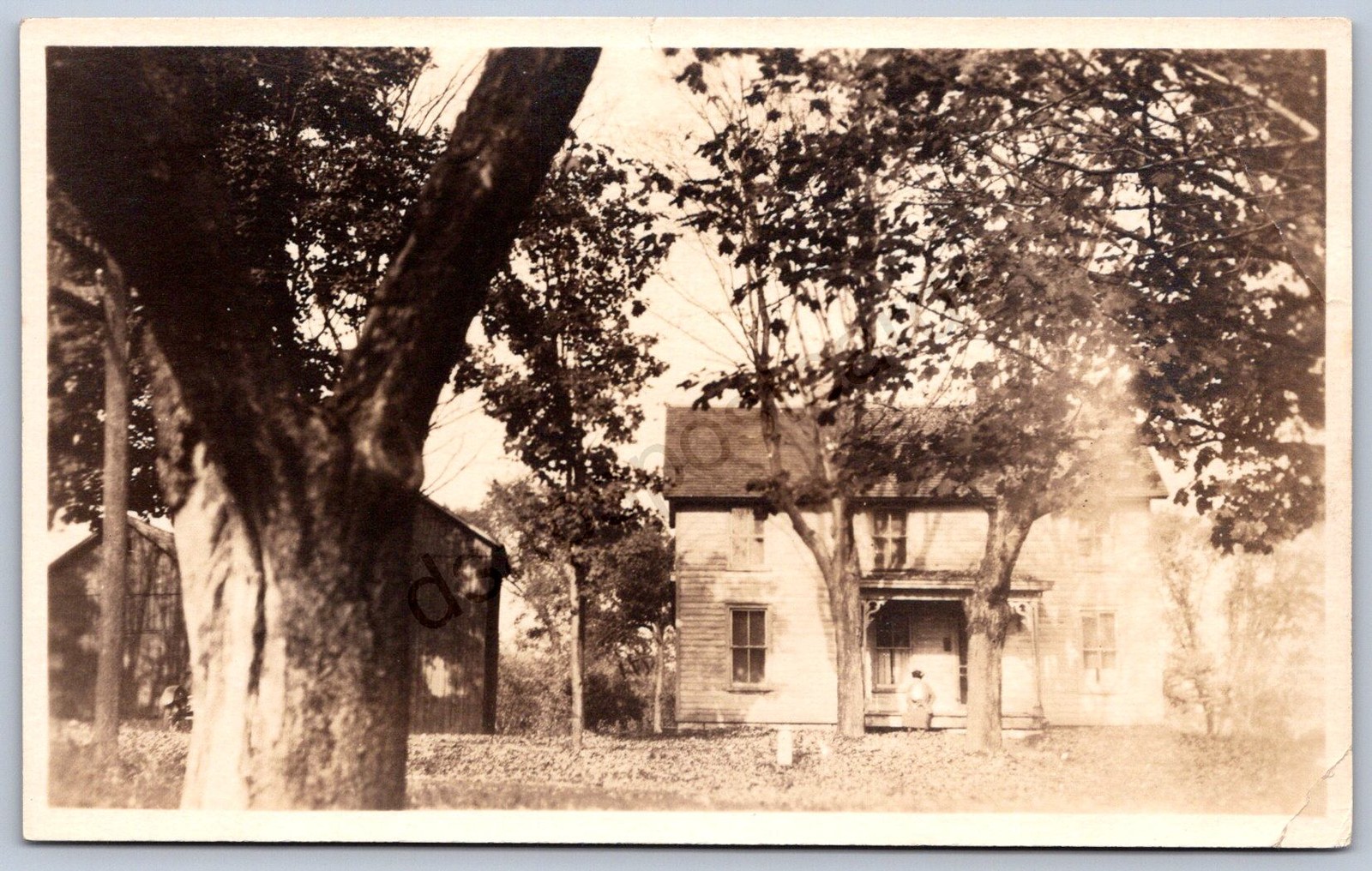 K32/ Lowville New York RPPC Postcard c1910 Hoe Residence 450
