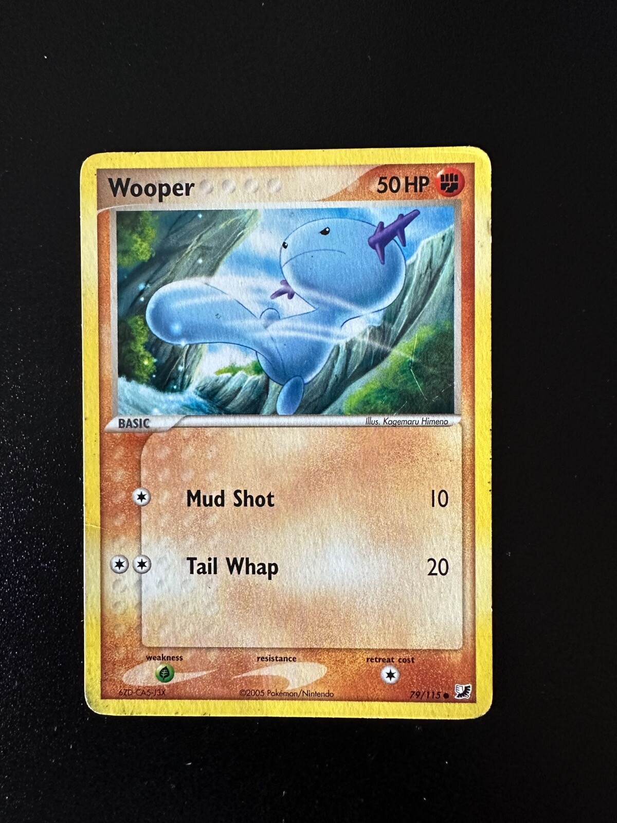 Pokemon Card WOOPER 79/115 Mud Shot Tail Whap English Pokemon Card WOOPER 79/115 Mud Shot Tail Whap English