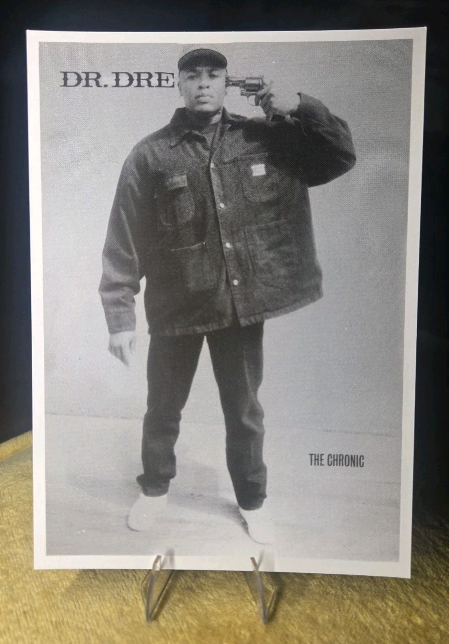 Rare Dr. Dre The Chronic Promotional Card - Printed In England - Rare Dr. Dre The Chronic Promotional Card - Printed In England -