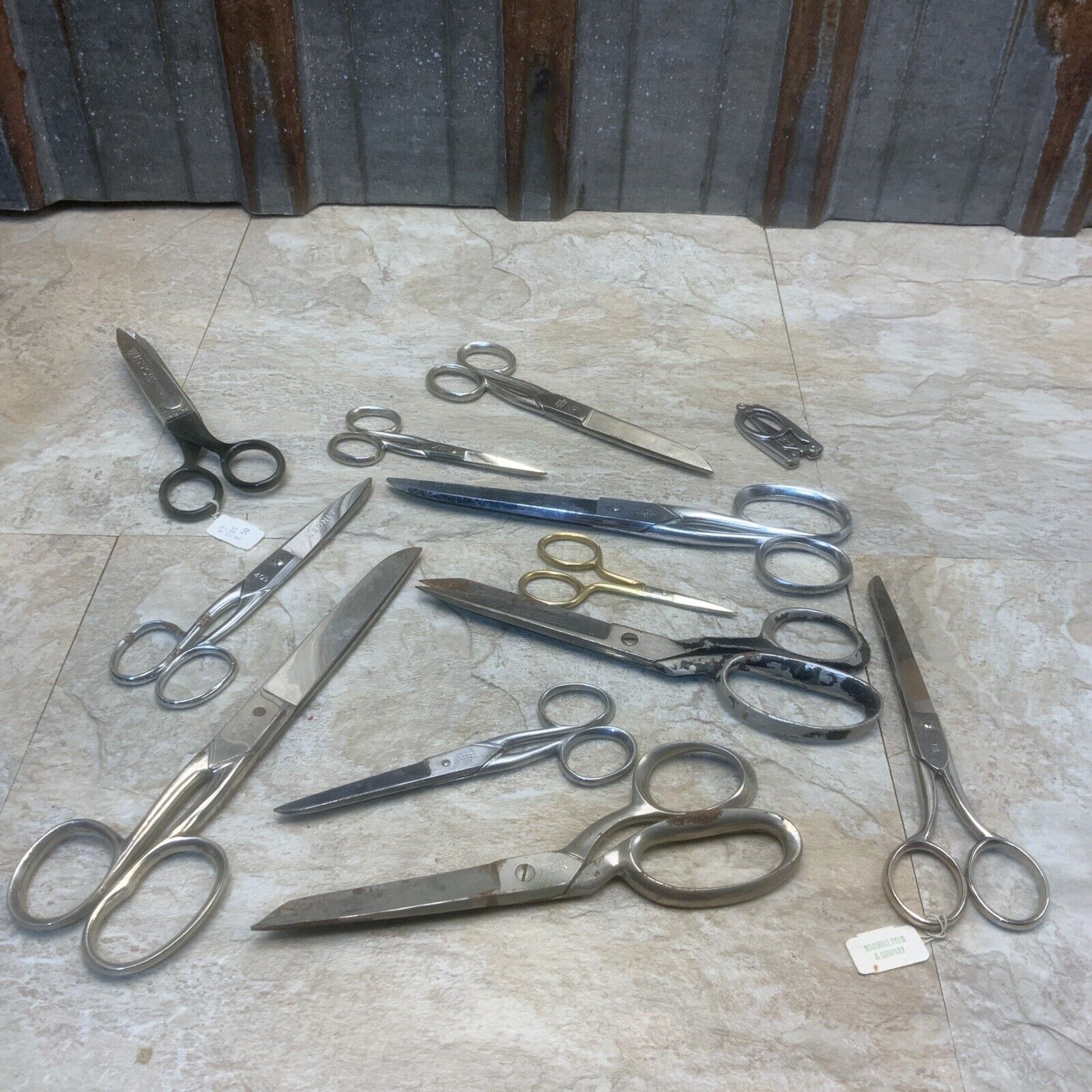 Vintage Scissors Lot 12 Sewing Shears