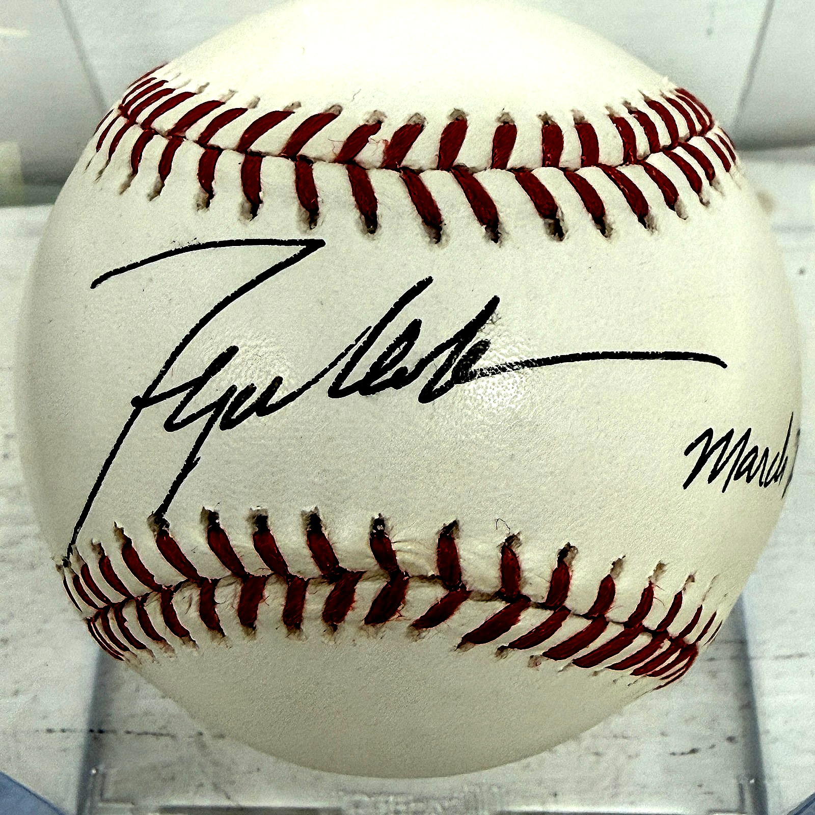 Teju Cole Signed Baseball Auto March 27 2014 Author Photographer