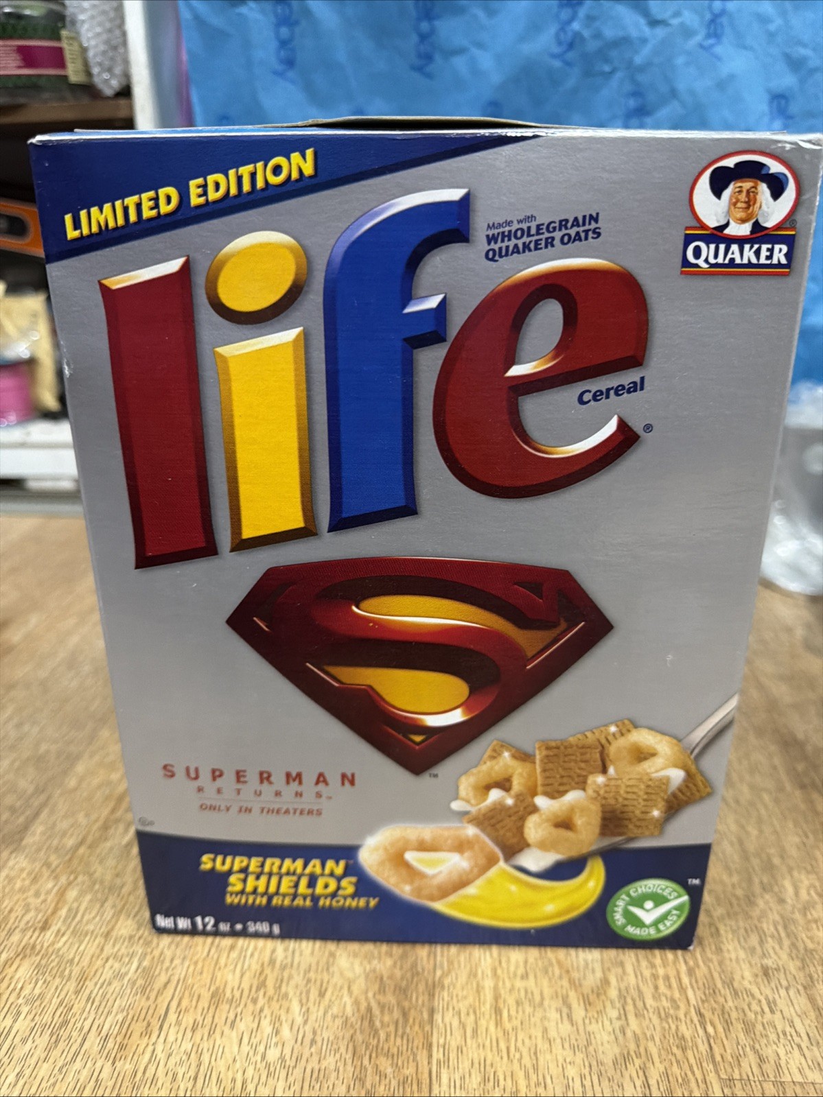 Limited Edition Superman Life Quaker Oats Cereal New Limited Edition Superman Life Quaker Oats Cereal New