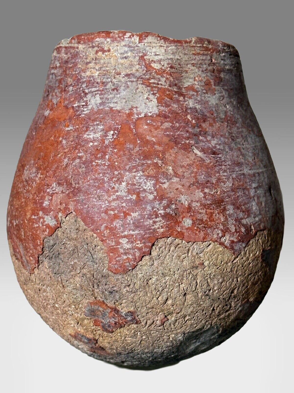 Ancient Mayan Jug Pottery 6 1/2” tall x 6 1/2” wide