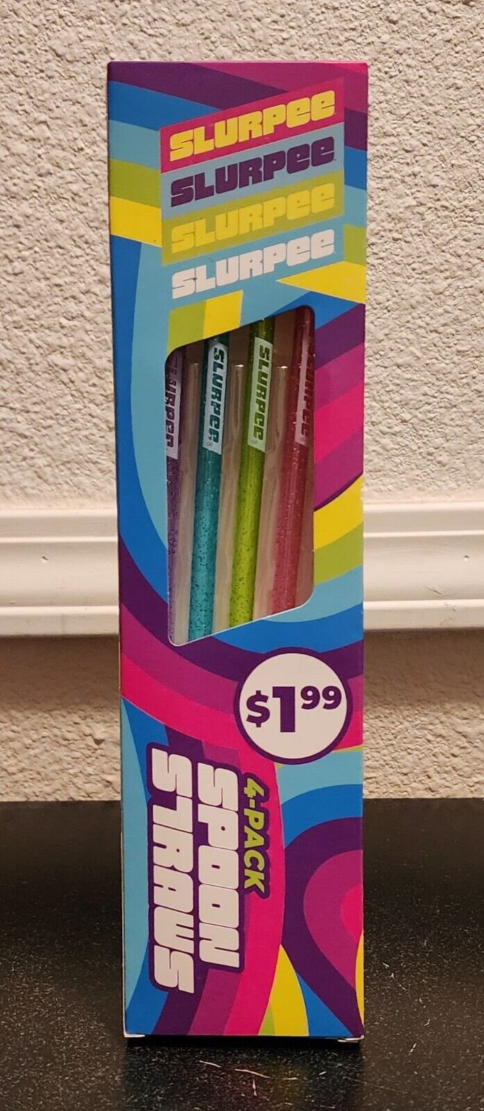 New 2022 7-Eleven Limited Edition Slurpee Spoon Straws 4 pack