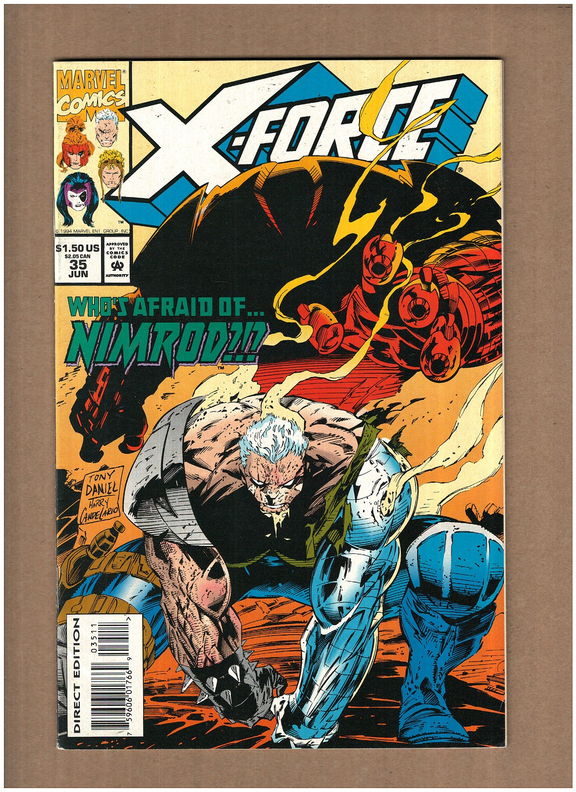X-Force #35 Marvel Comics 1994 Tony Daniel DOMINO NIMROD CABLE VF 8.0