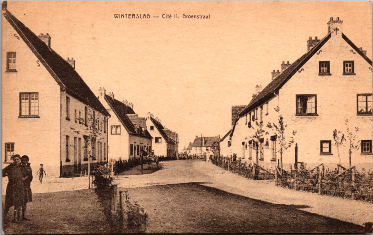 Winterslag Cité II Groenstraat Belgium Rppc E. Desaix Phototypie Postcard Winterslag Cité II Groenstraat Belgium Rppc E. Desaix Phototypie Postcard